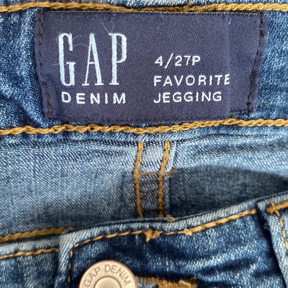 Gap Blue Skinny Ankle Jeggings Petite Size 4/27 - Picture 5 of 6